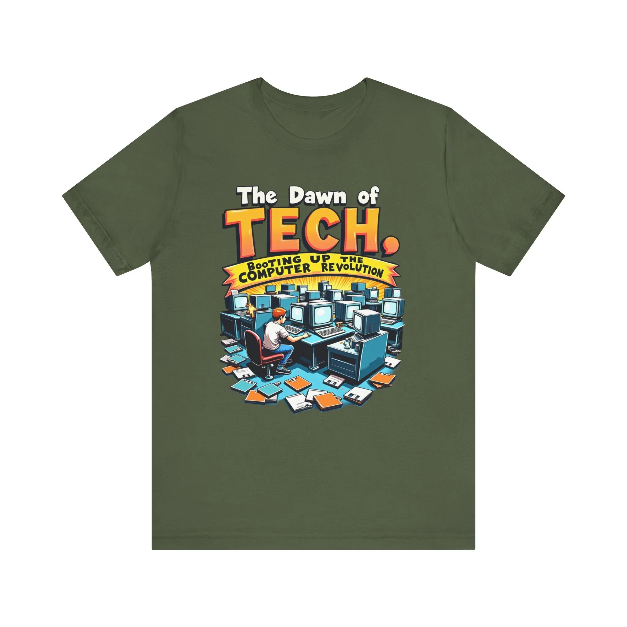 80s Computer Geek Startup T Shirt