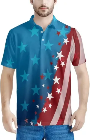 AFPANQZ Shirts for Mens Casual T-Shirts Graphic Short Sleeves Tees Button Up Casual Summer Slim Fit