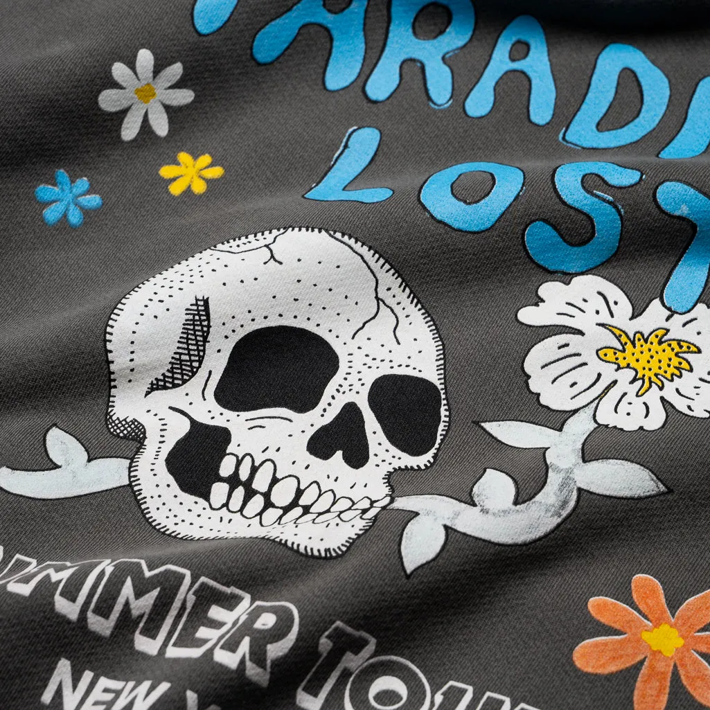 Alchemist Floral Skull Hoodie - Jet Black