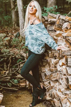 All Cozied Up Camo Top