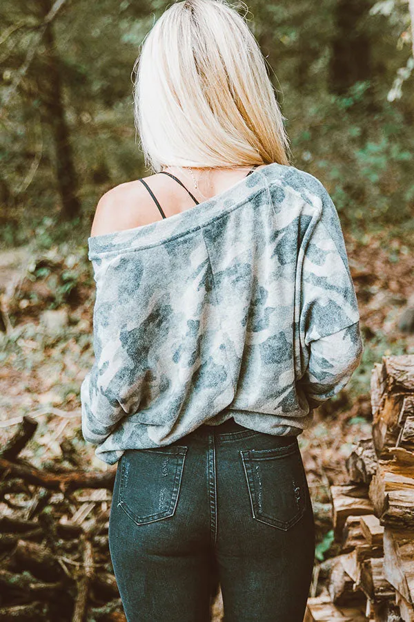 All Cozied Up Camo Top