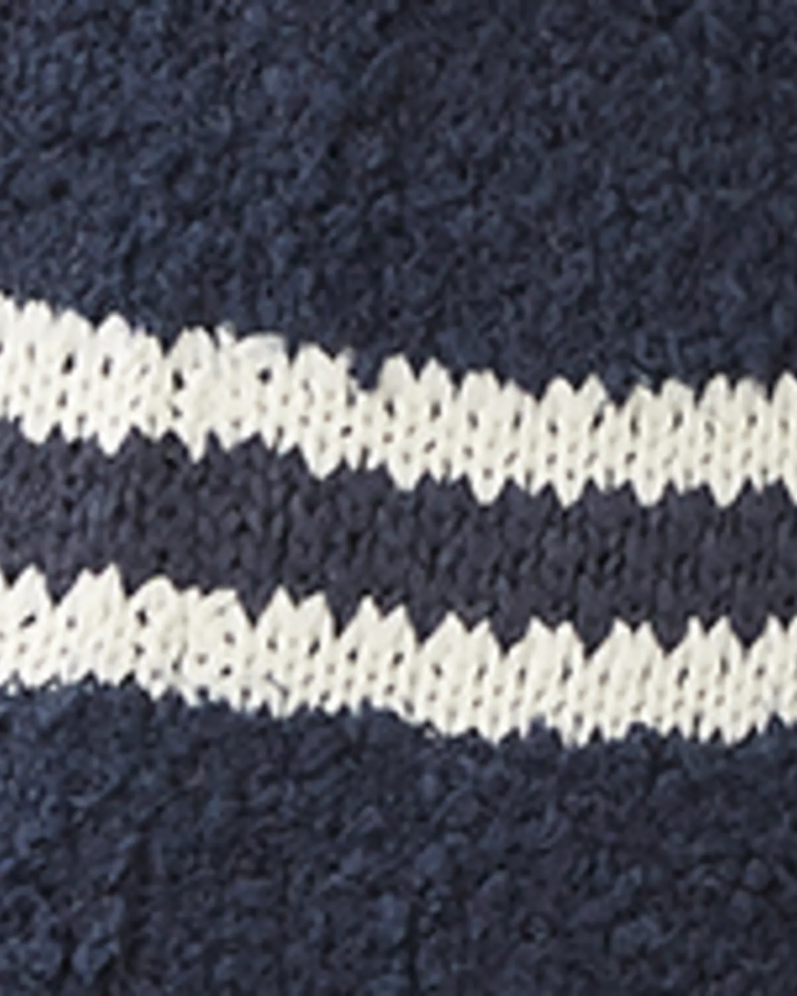 Allie Striped Open-Front Cardigan | Navy / Ivory