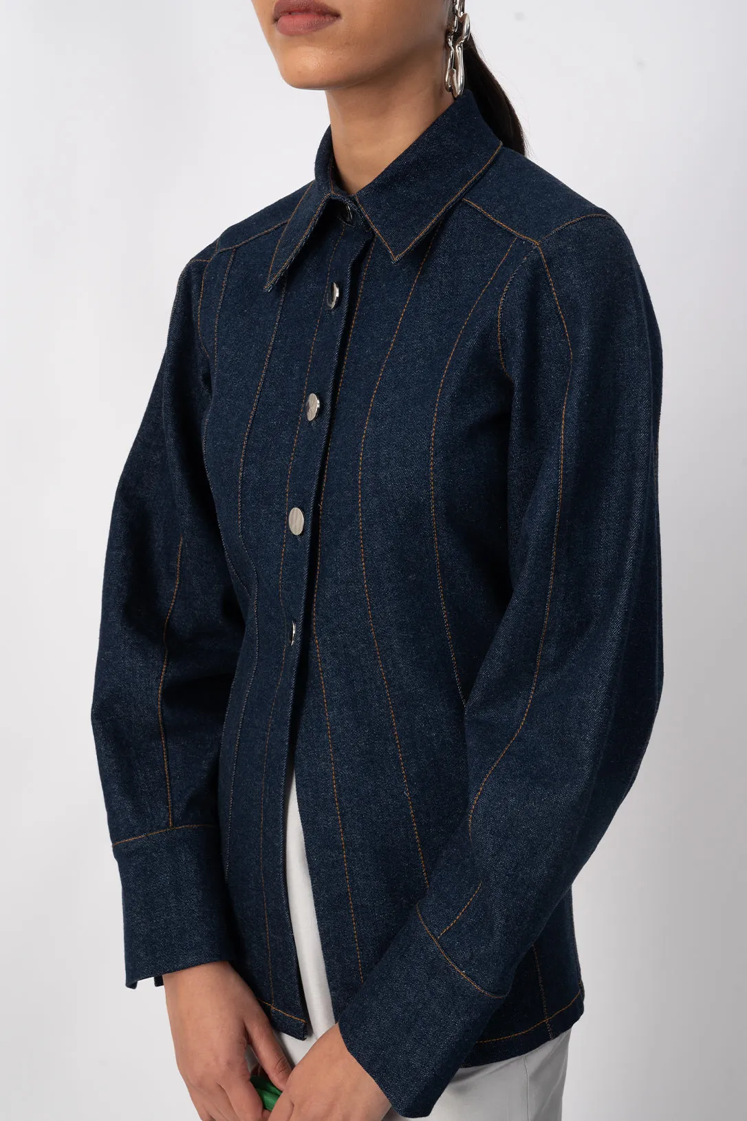 antonia denim shirt jacket