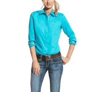 Ariat Stretch Turquoise Kirby Button-Up Shirt