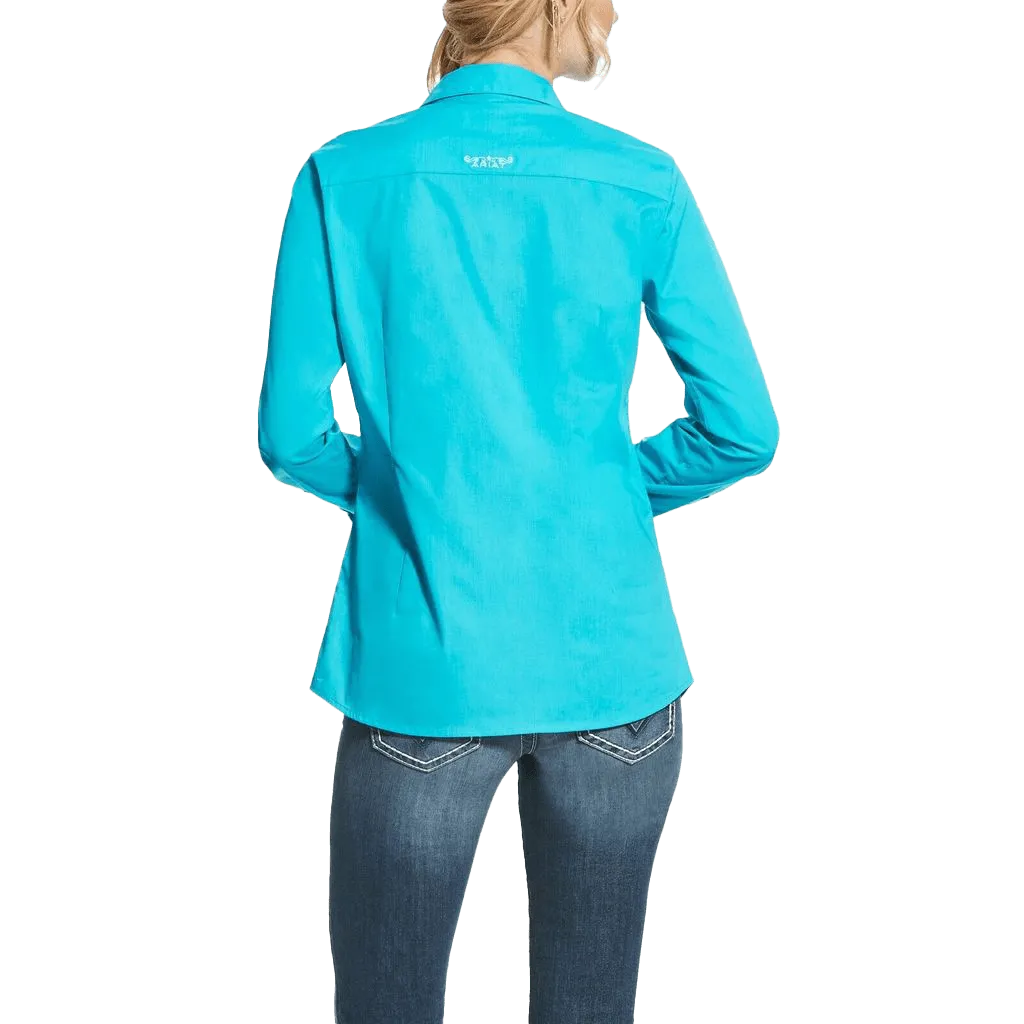 Ariat Stretch Turquoise Kirby Button-Up Shirt