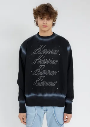 Black And White Washed Artwork Sweatshirt