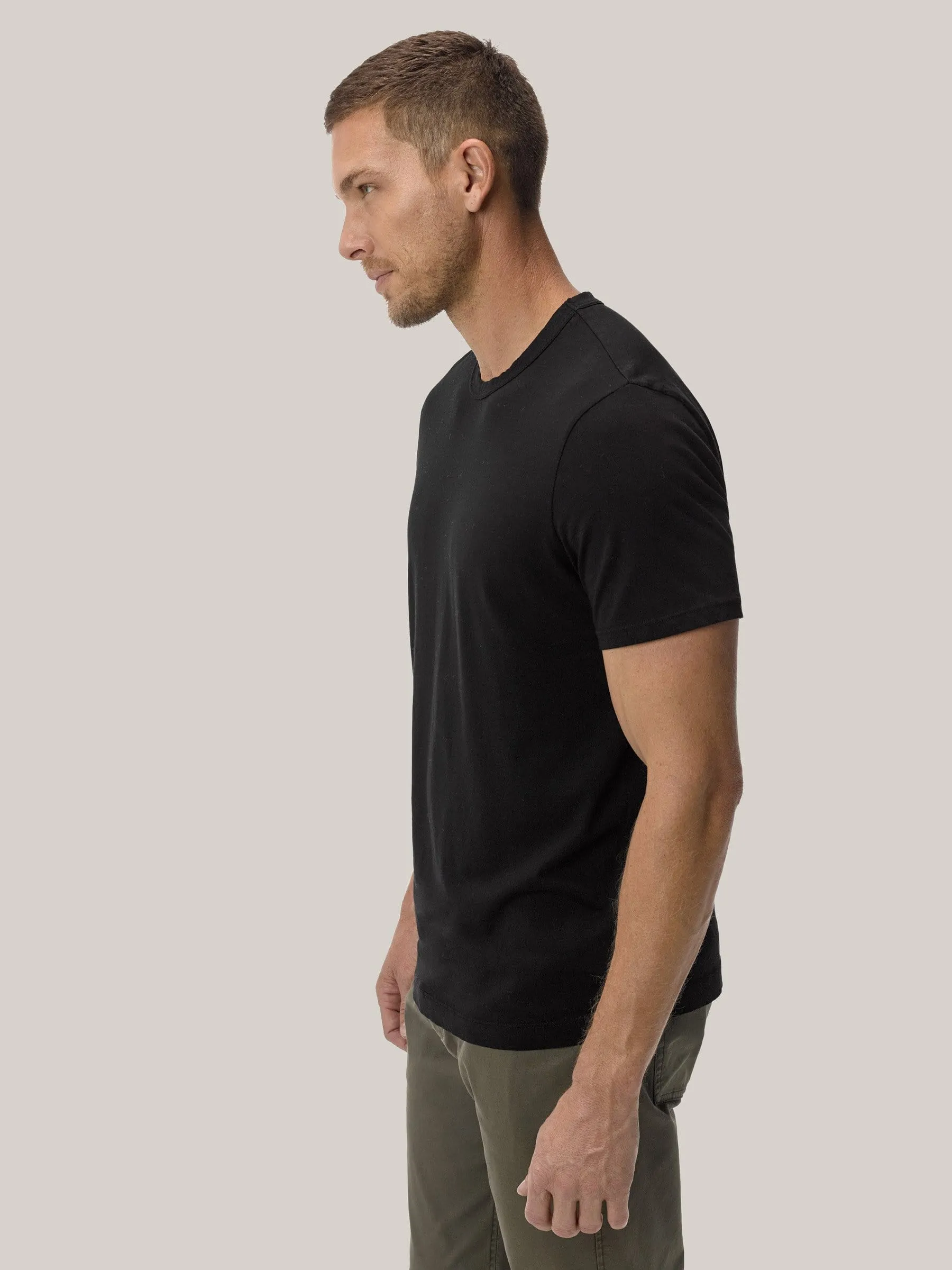 Black Pima Classic Tee