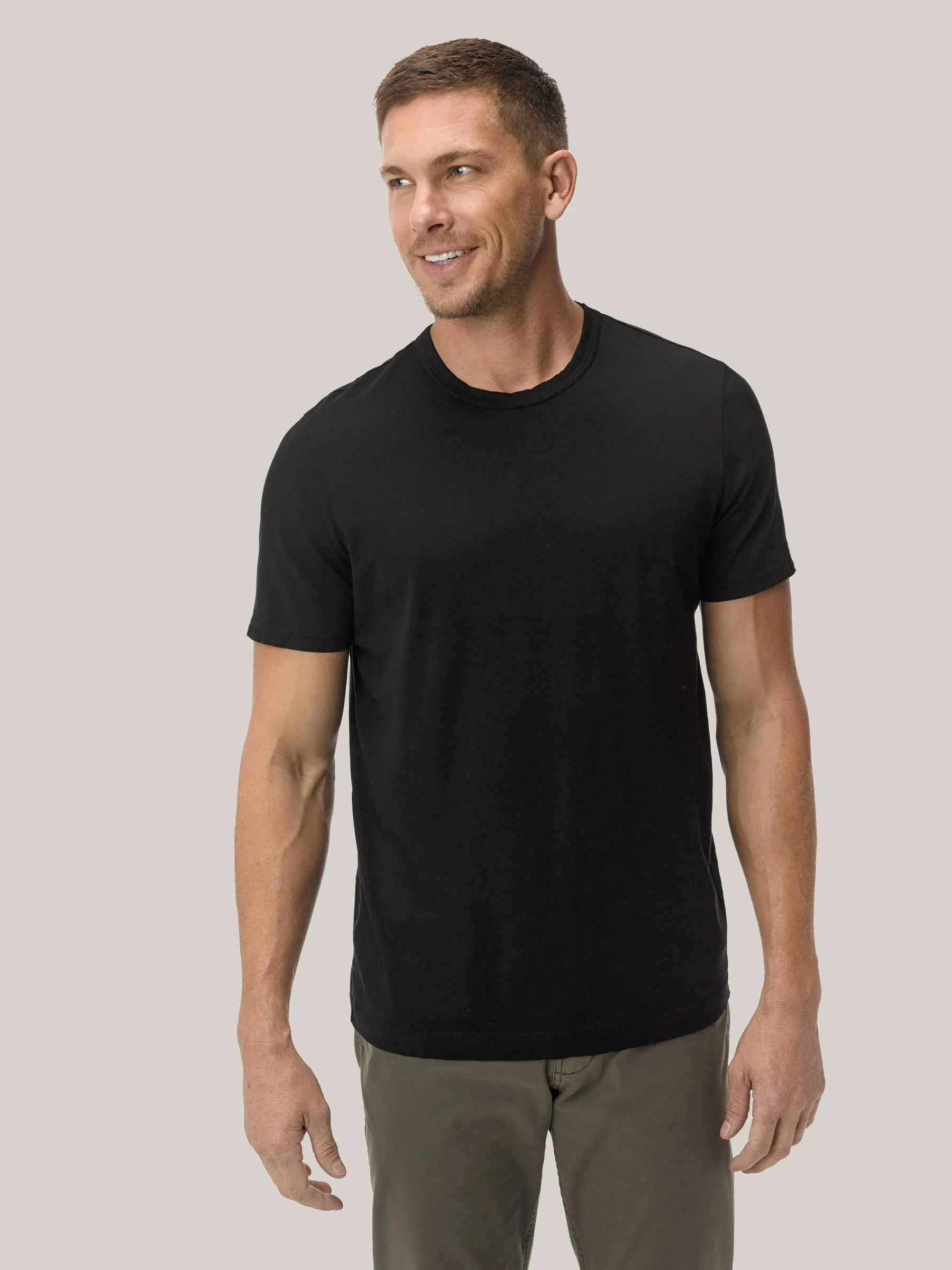 Black Pima Classic Tee