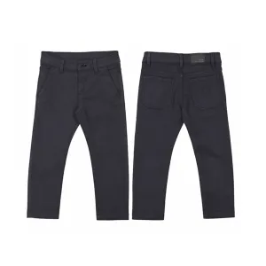 Blue Black Relaxed Fit Pants