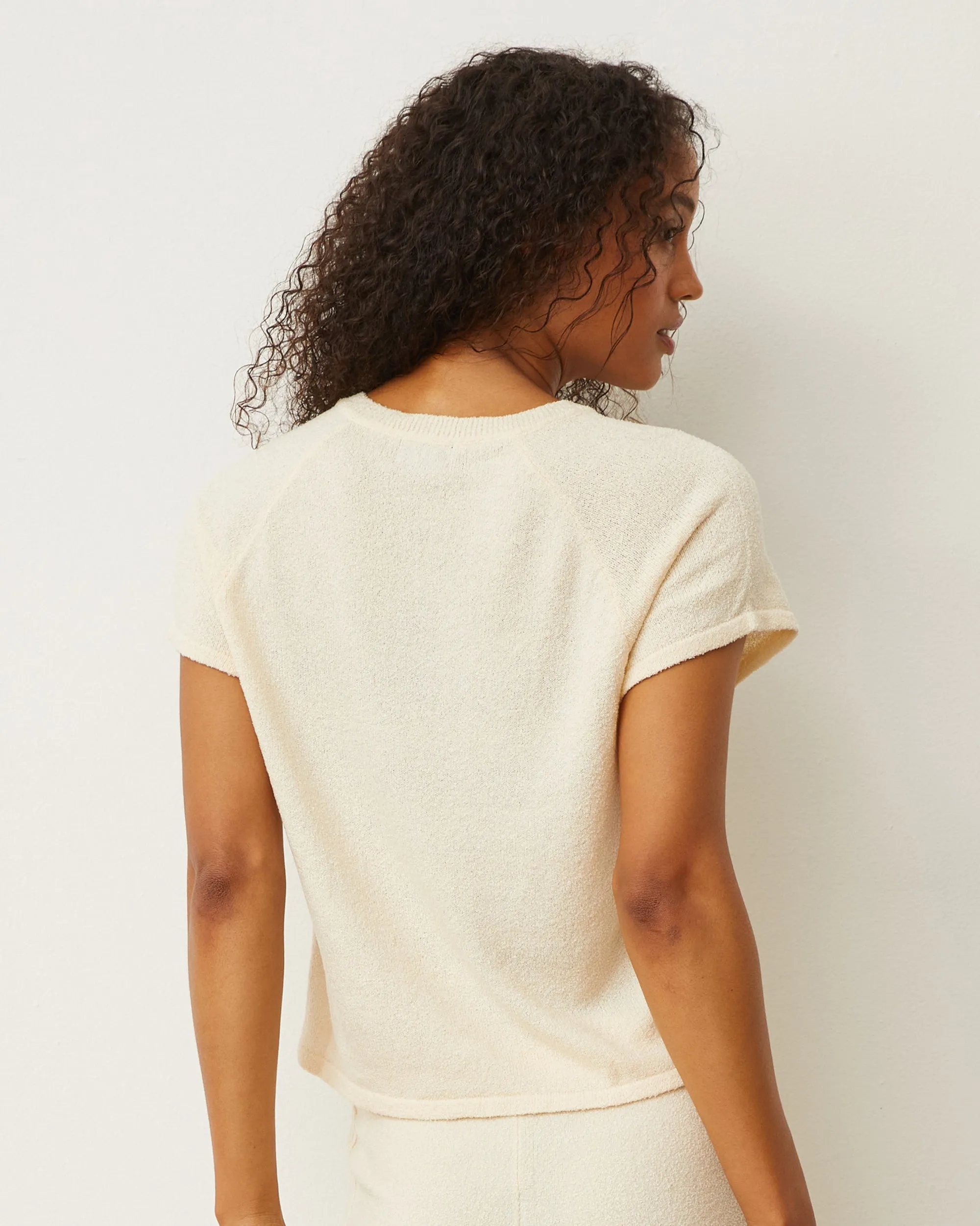 Boucle Knit V-neck