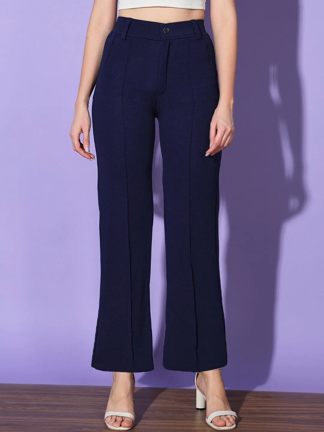 Carrera Full Length Women Formal Trousers and Pants-3300
