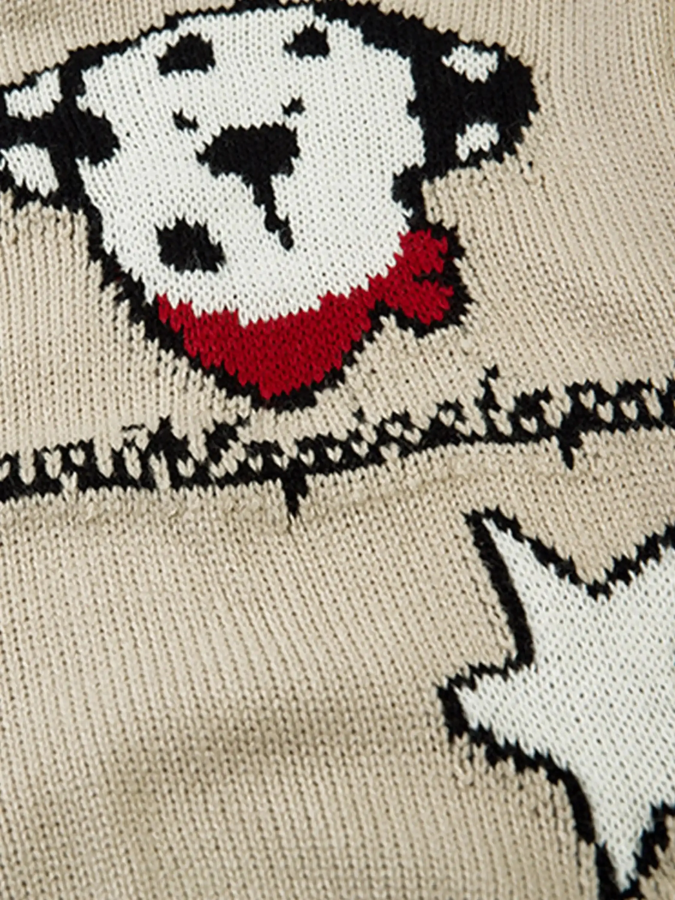 Cartoon Pets Knitted Cardigan