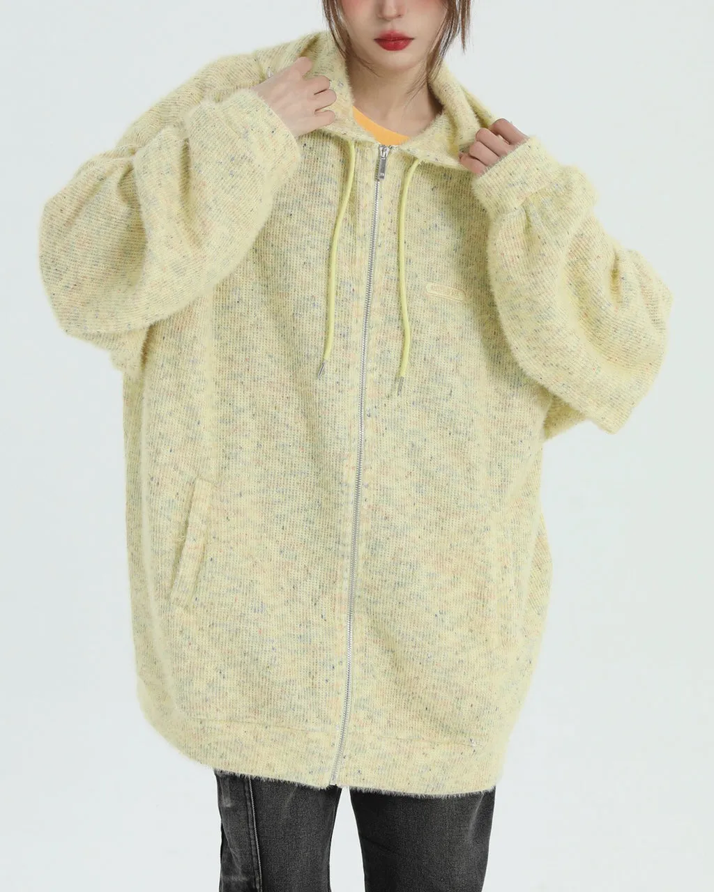 Casual Friday Knit Zip Hoodie