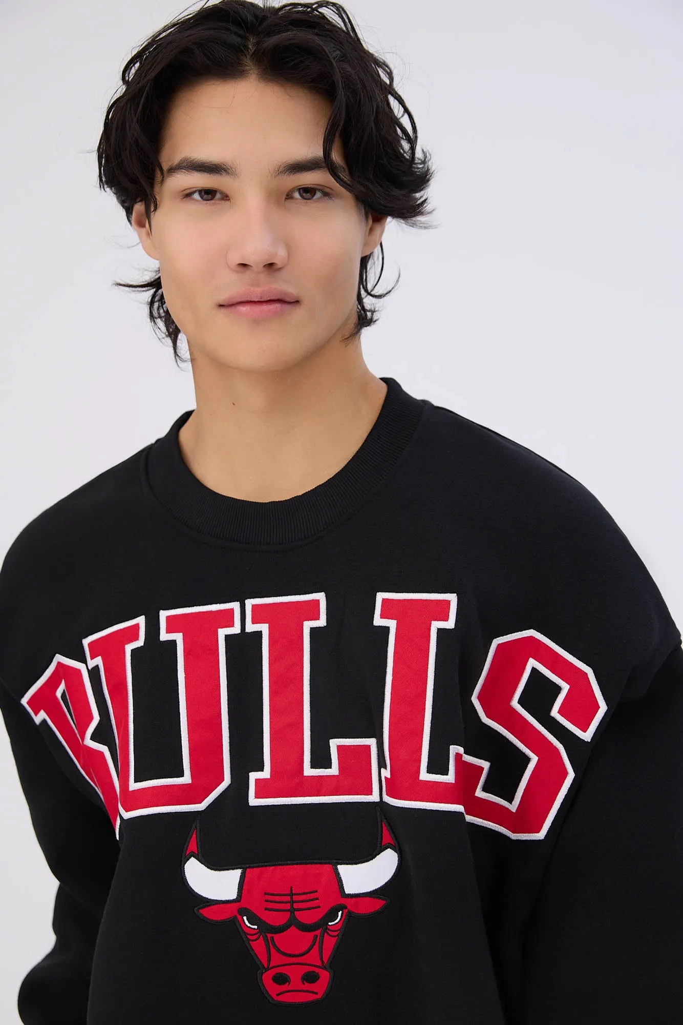 Chicago Bulls Graphic Crew Neck Oversized Sweatshirt