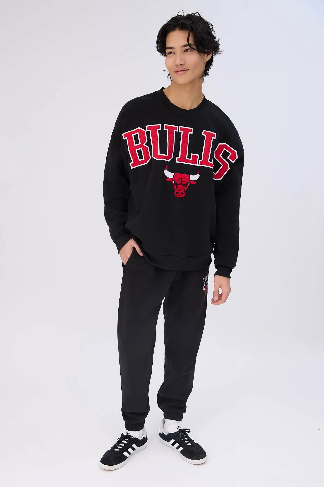 Chicago Bulls Graphic Crew Neck Oversized Sweatshirt