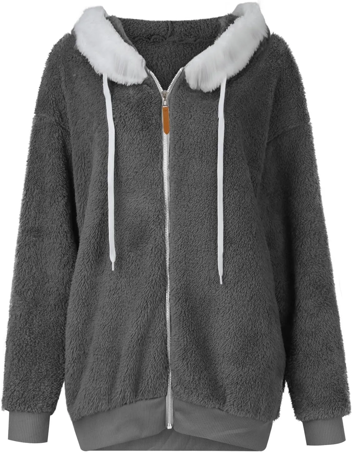 ChicCrate Winter Coats for Women Fleece Sherpa Jacket Fuzzy Hoodie Plush Sweatshirt Long Sleeve Cute Tops Winter Warm Outwear