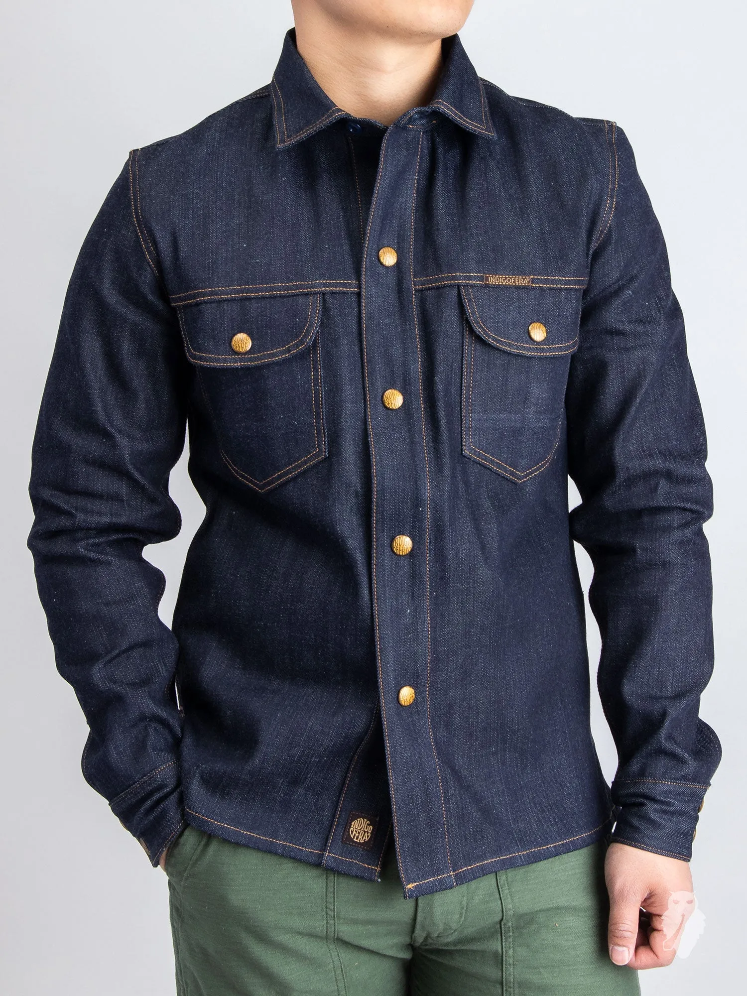 Copeland 13oz Denim Shirt in Indigo
