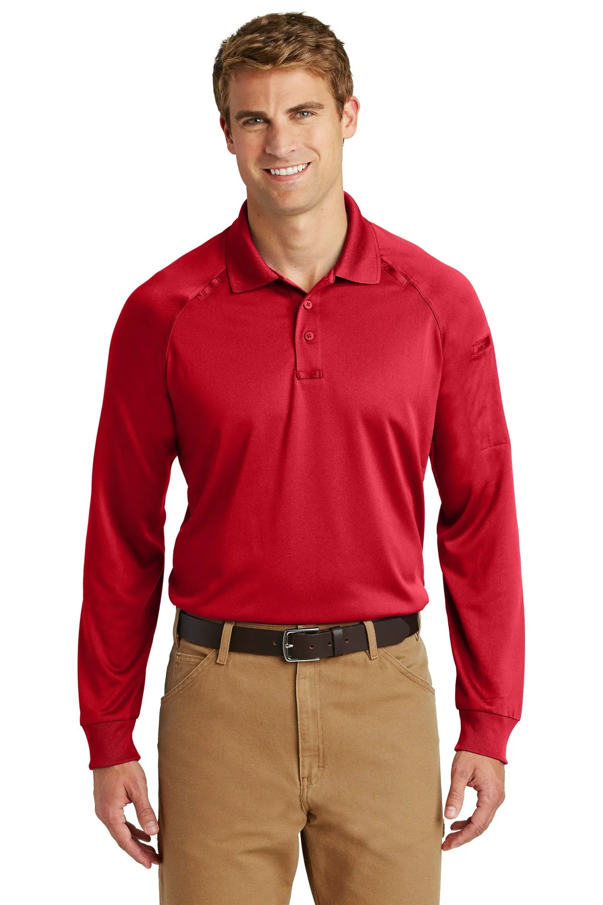 CornerStone Men's Select Long Sleeve Snag-Proof Tactical Polo. CS410LS