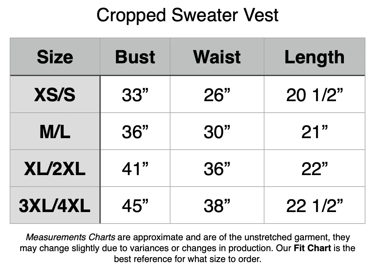 Corps Cropped Sweater Vest