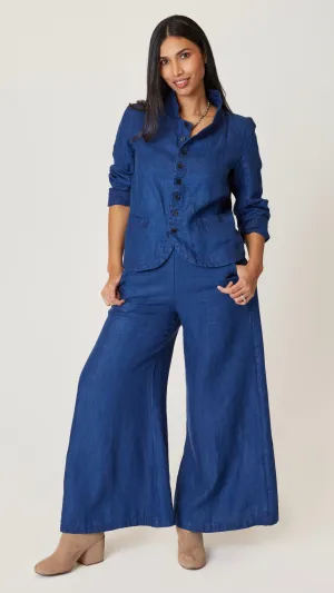 CP Shades Dree Jacket - Indigo Linen Twill