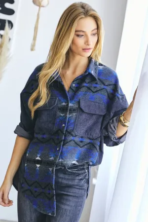 Dani Long Sleeve Button Down Jacket