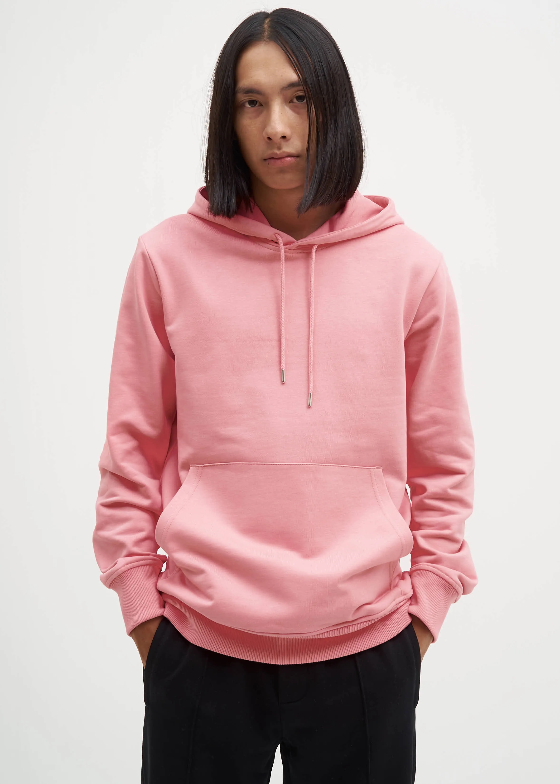 Dark Pink Zip Pocket Hoodie