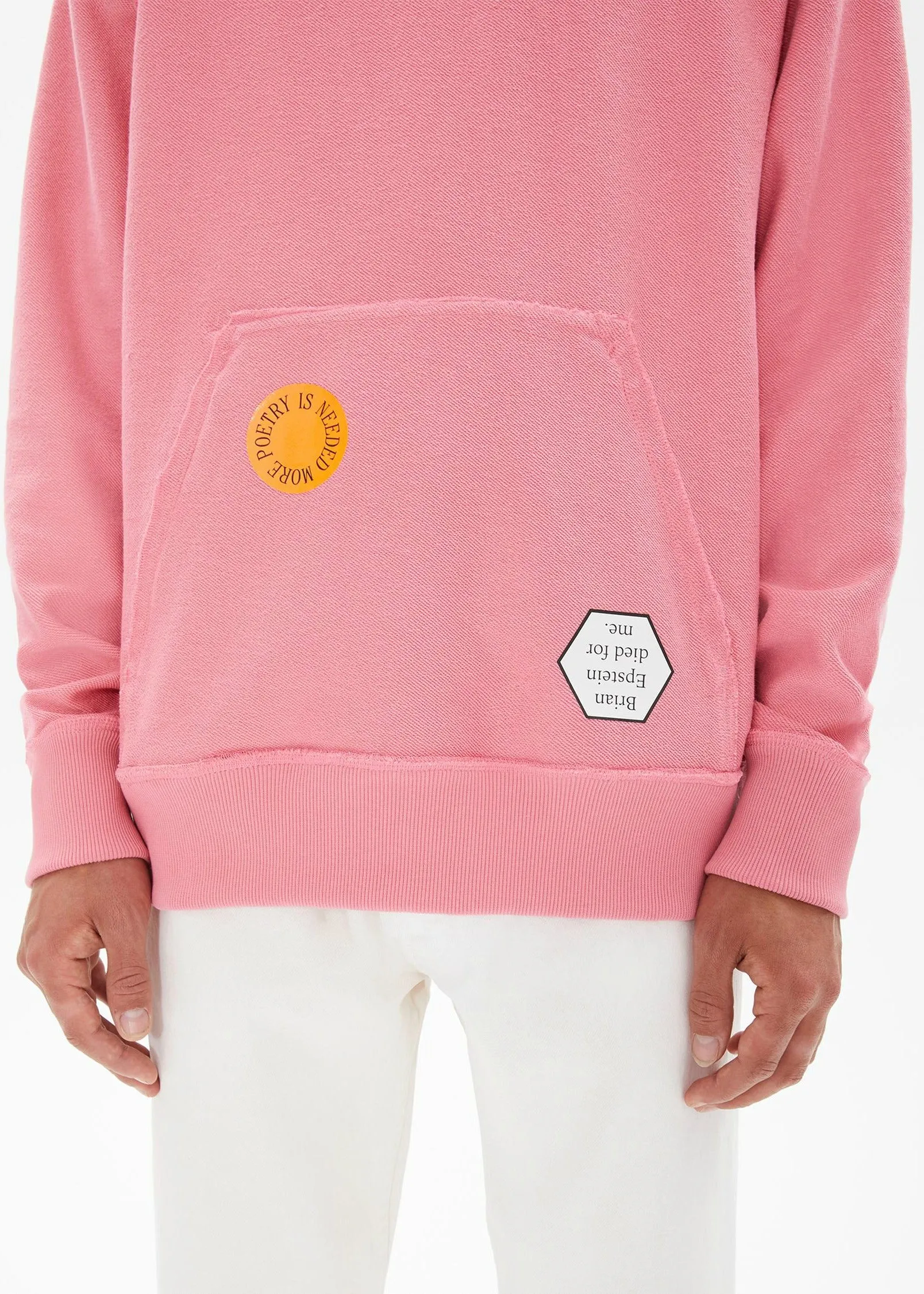 Dark Pink Zip Pocket Hoodie