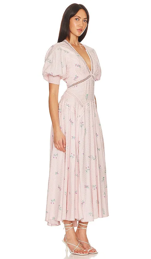 Free People Still In Love Maxi Dress in Rose