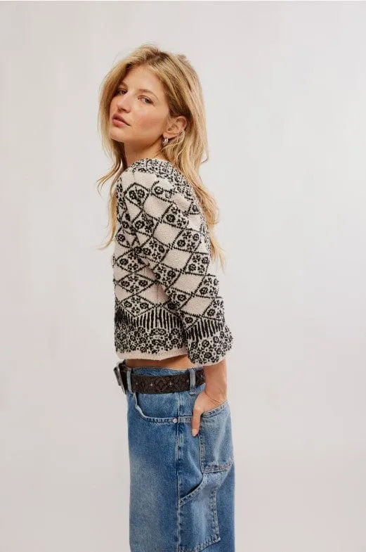 Geo Floral Cardi