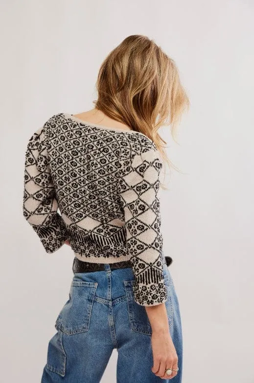 Geo Floral Cardi