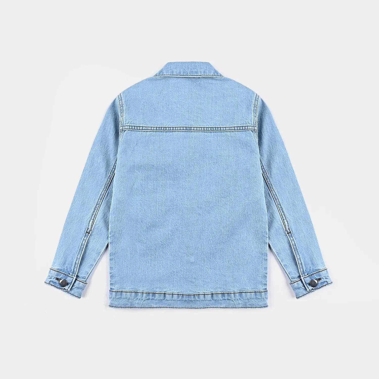 Girls Denim rigid Jacket Smiley-Ice Blue