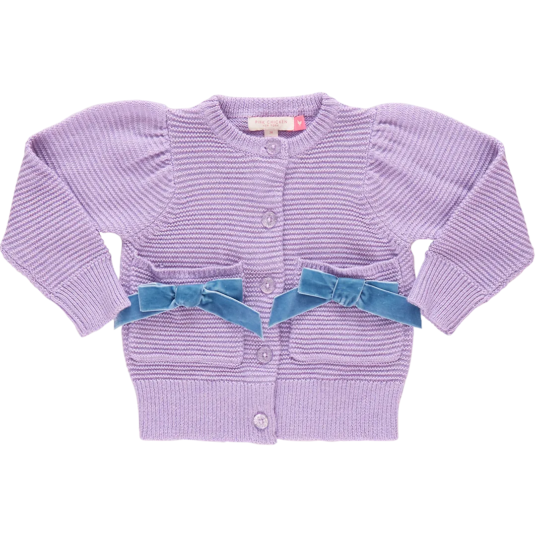 Girls Pocket Sweater - Bows