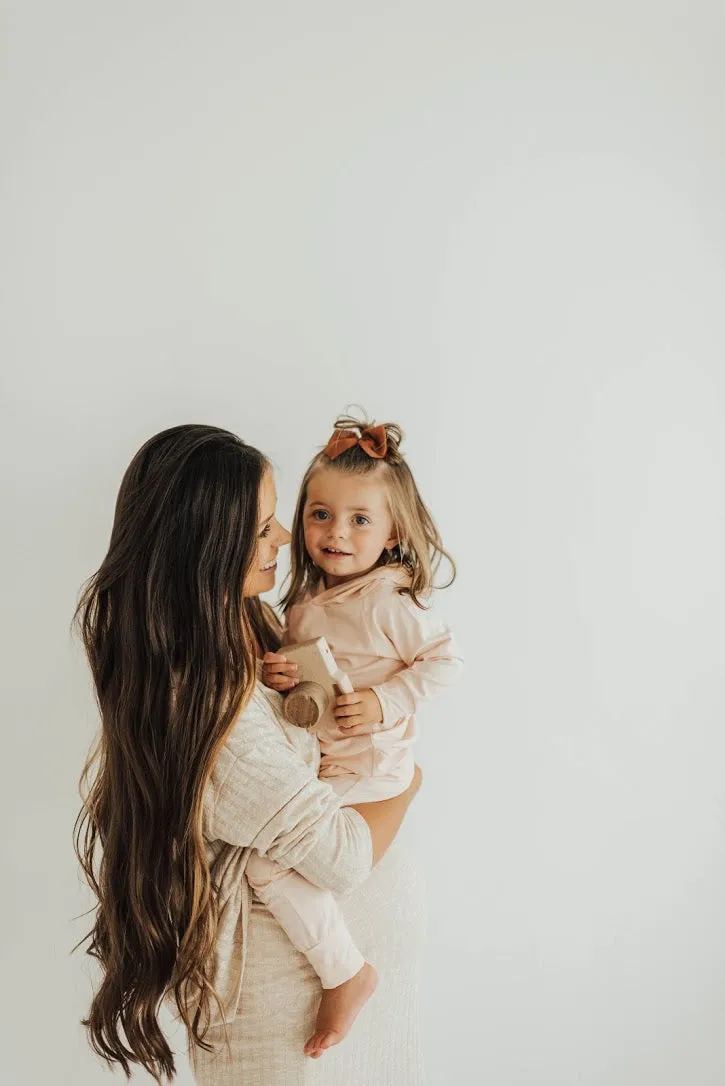 Hoodie in Pale Blush