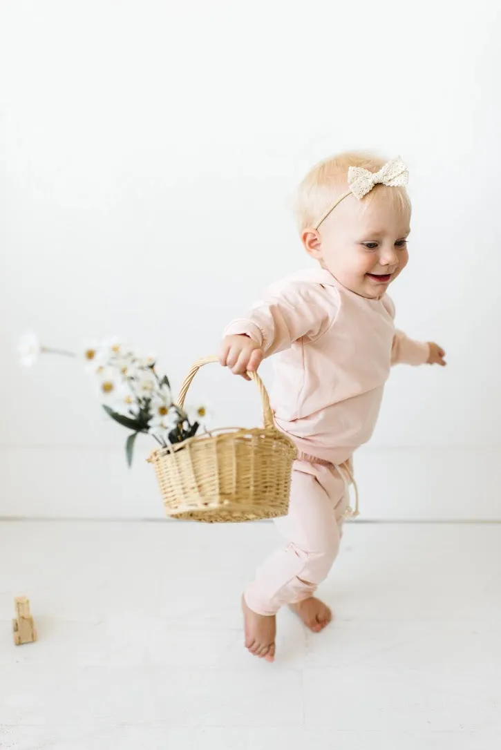 Hoodie in Pale Blush