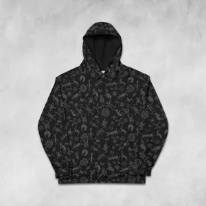 Hoodie - Petroglyphs - black & white
