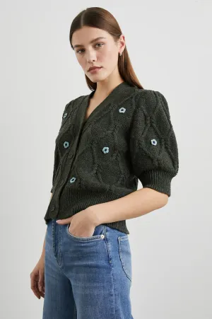 Isla Cardigan ~ Forest Daisies