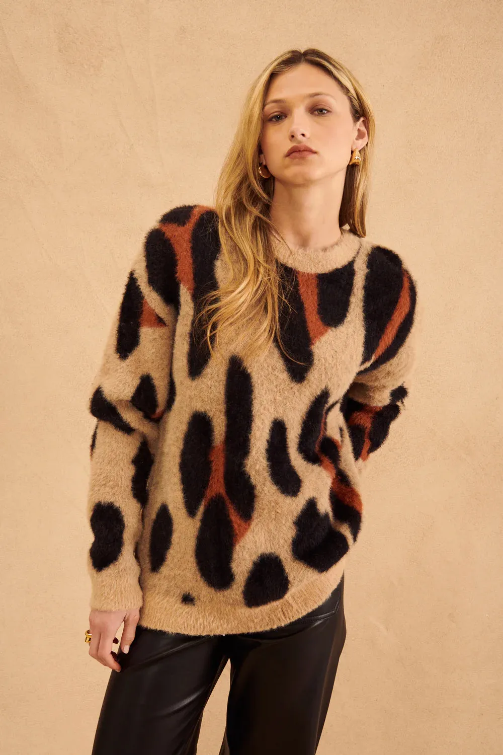 John   Jenn - Mylo Sweater in Ferocious