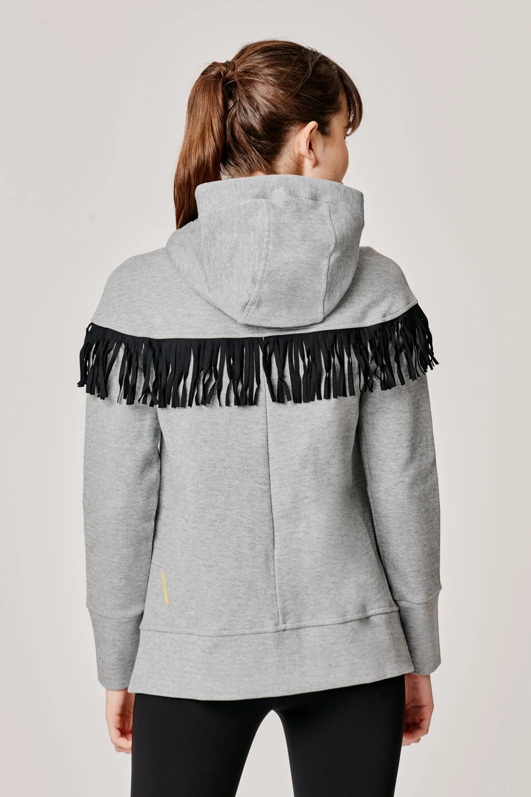 Kiwi Grey Fringe Sweatshirt