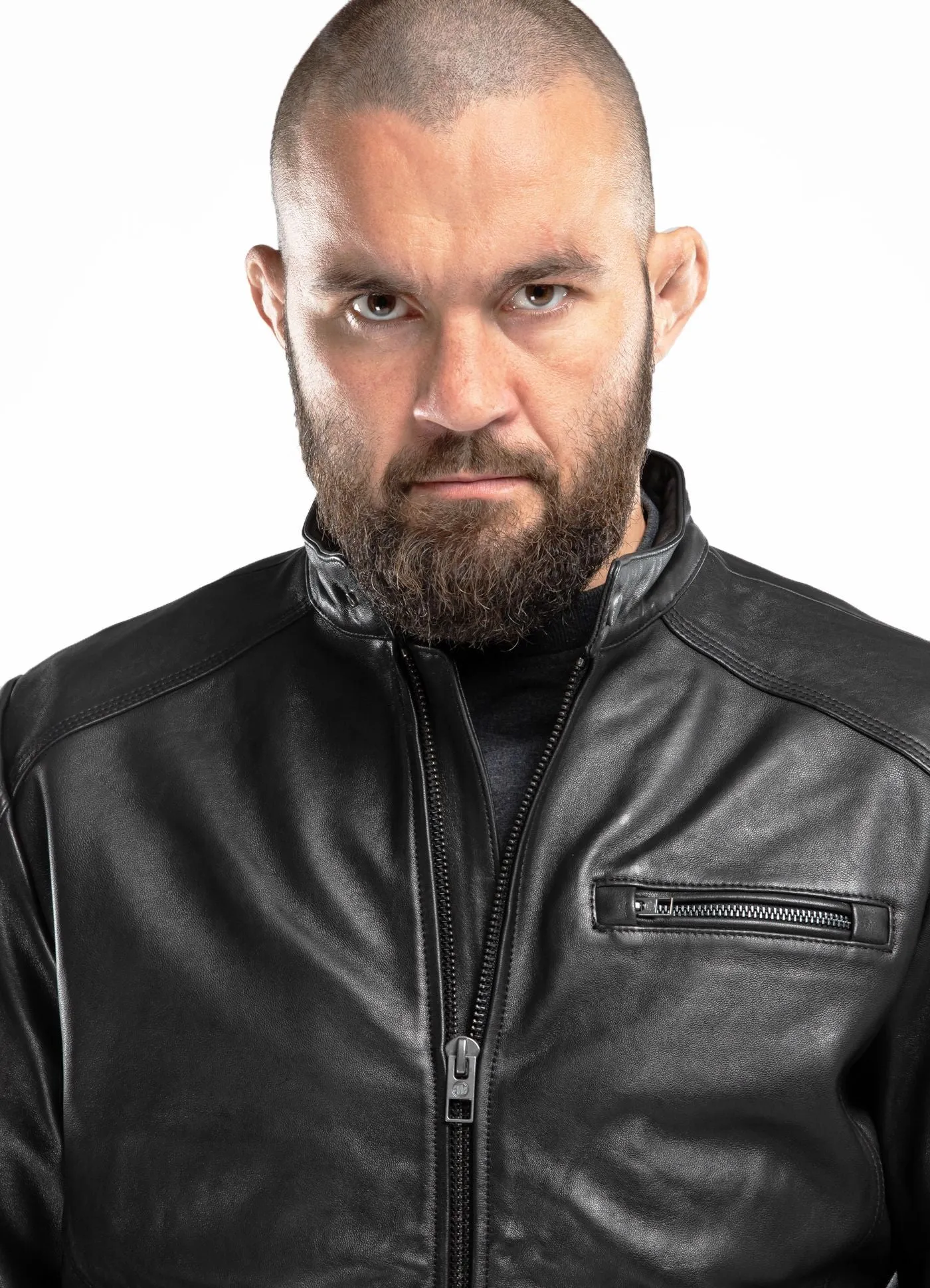 Leather jacket Hooper