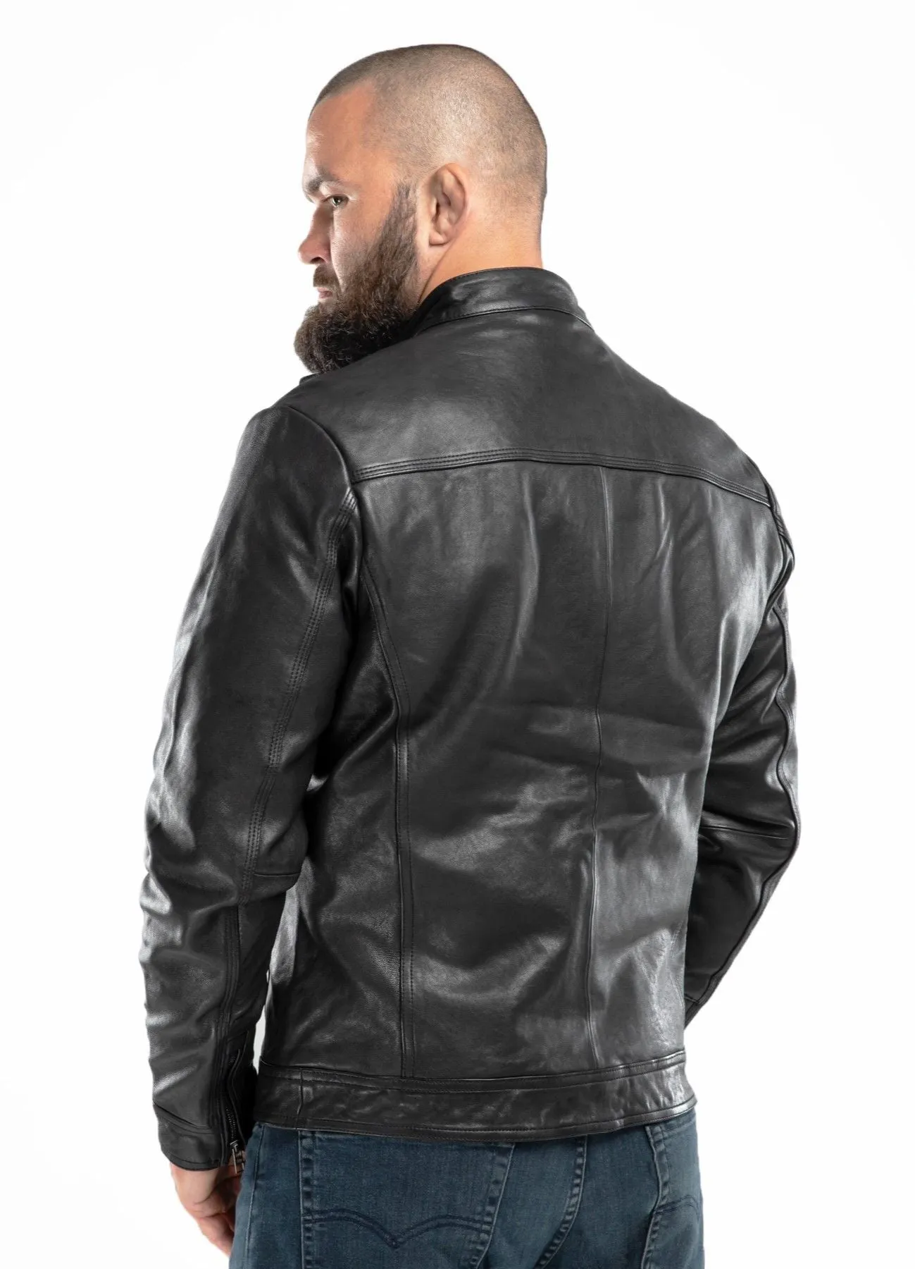 Leather jacket Hooper