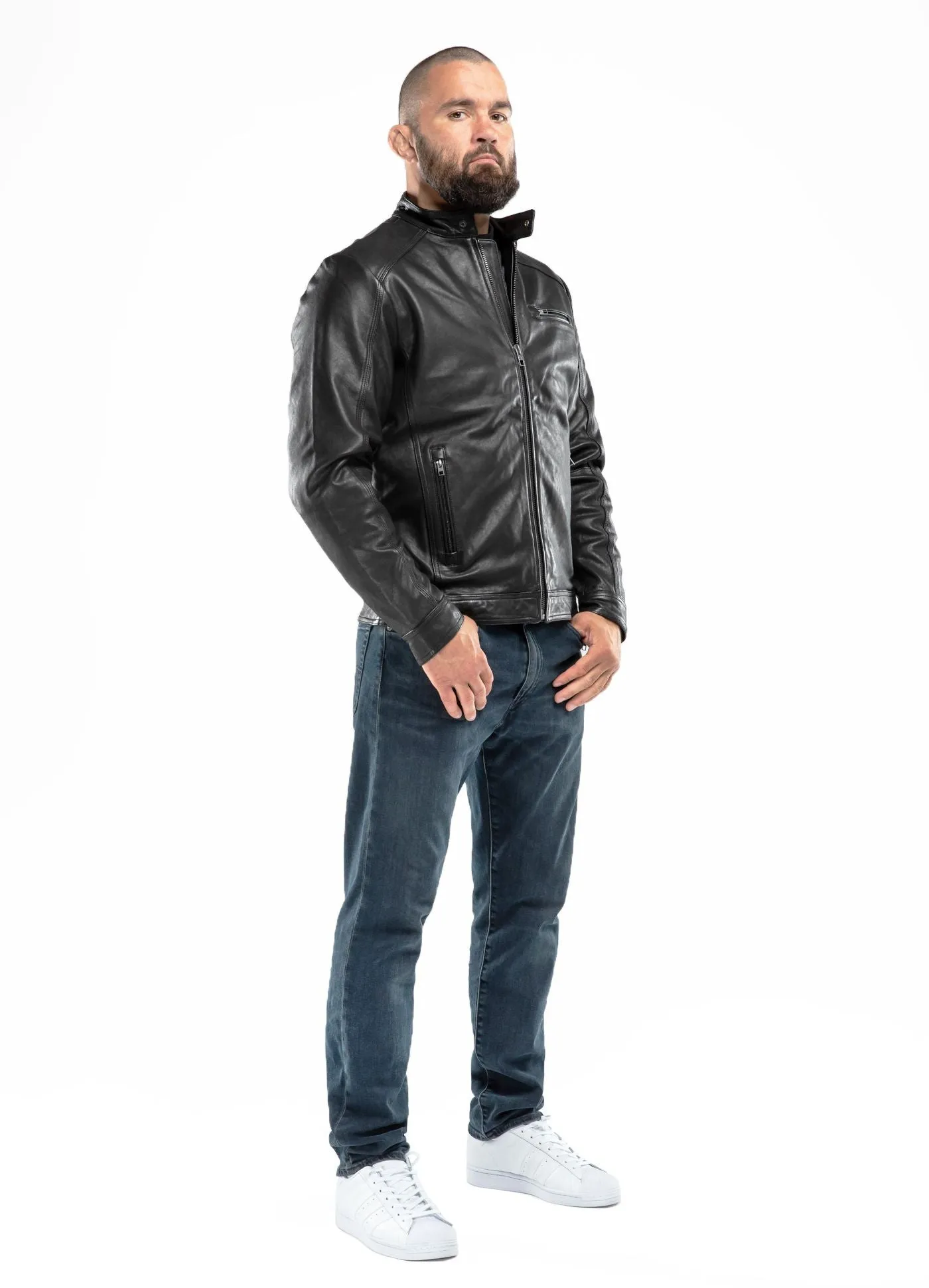 Leather jacket Hooper