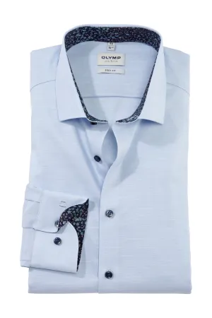 Level 5 Body Fit Shirt with Trim Detail - Blue