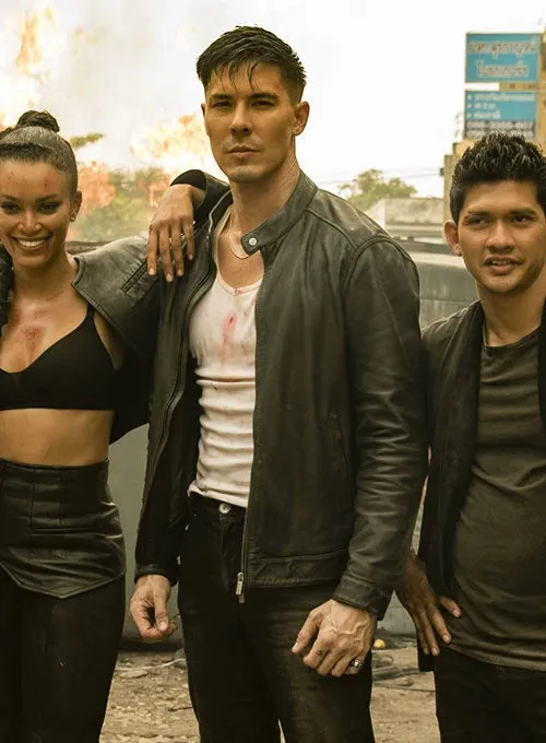 LEWIS TAN FISTFUL OF VENGENCE LEATHER JACKET