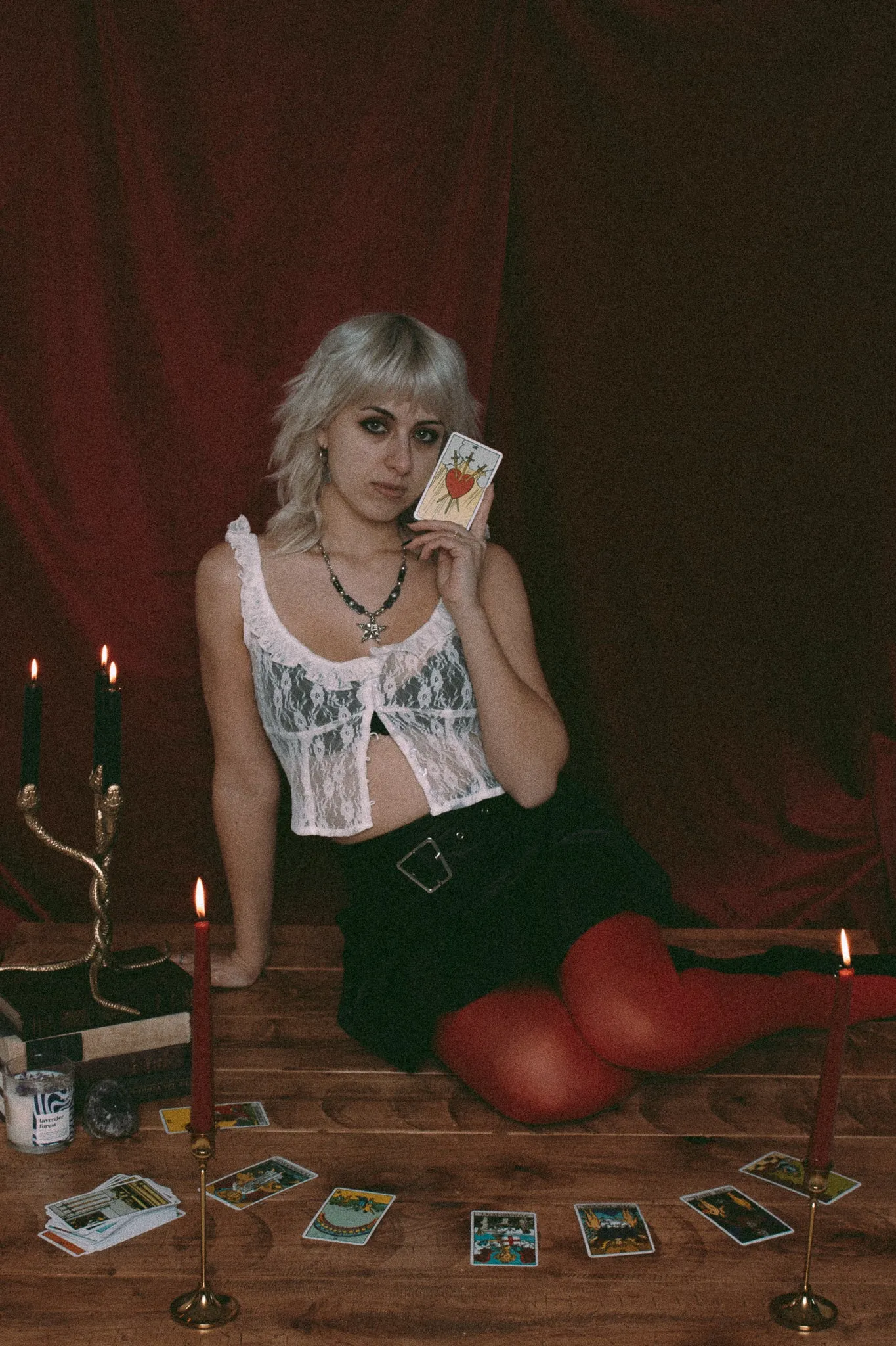 Lilah White Lace Top