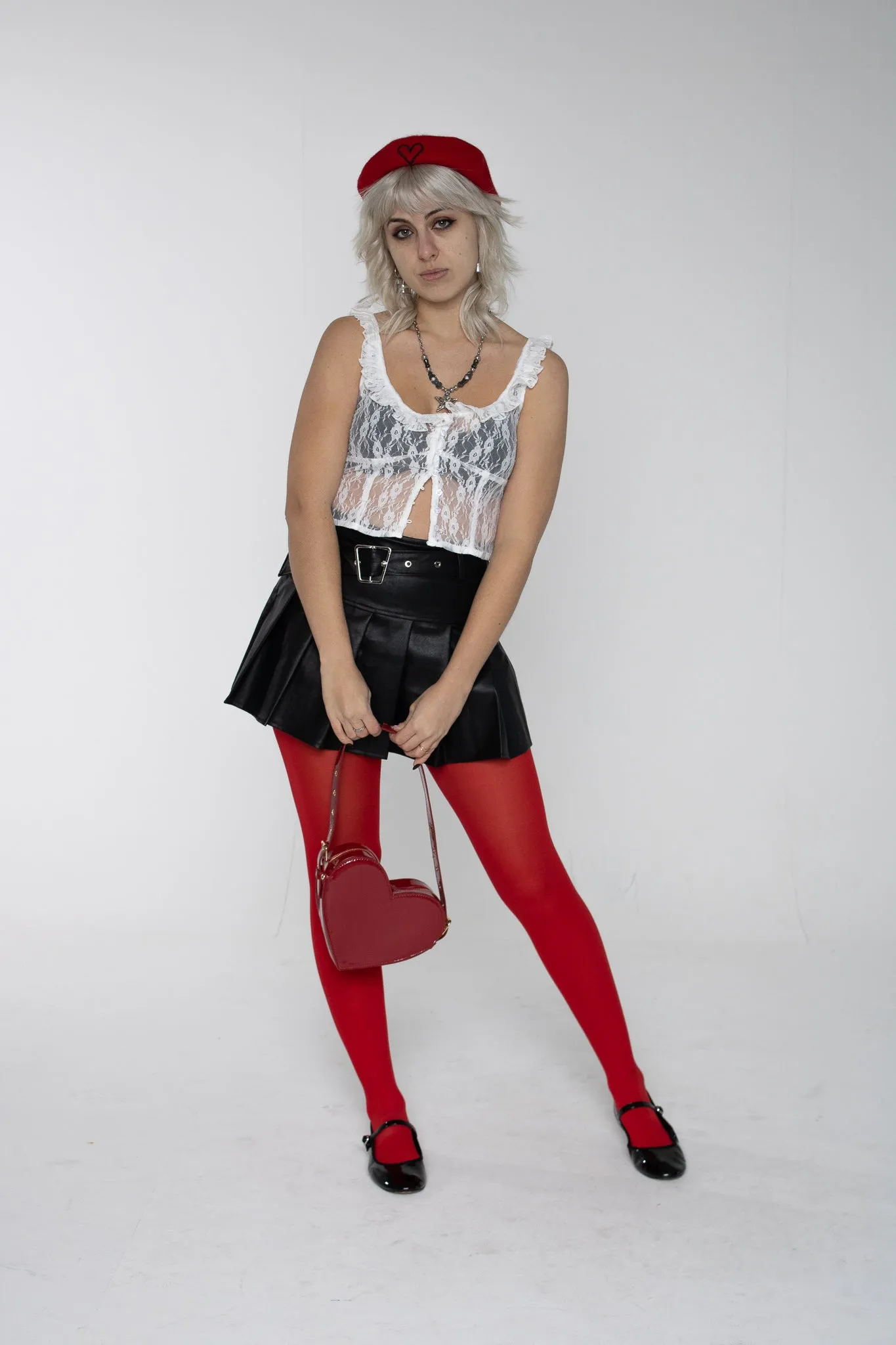 Lilah White Lace Top