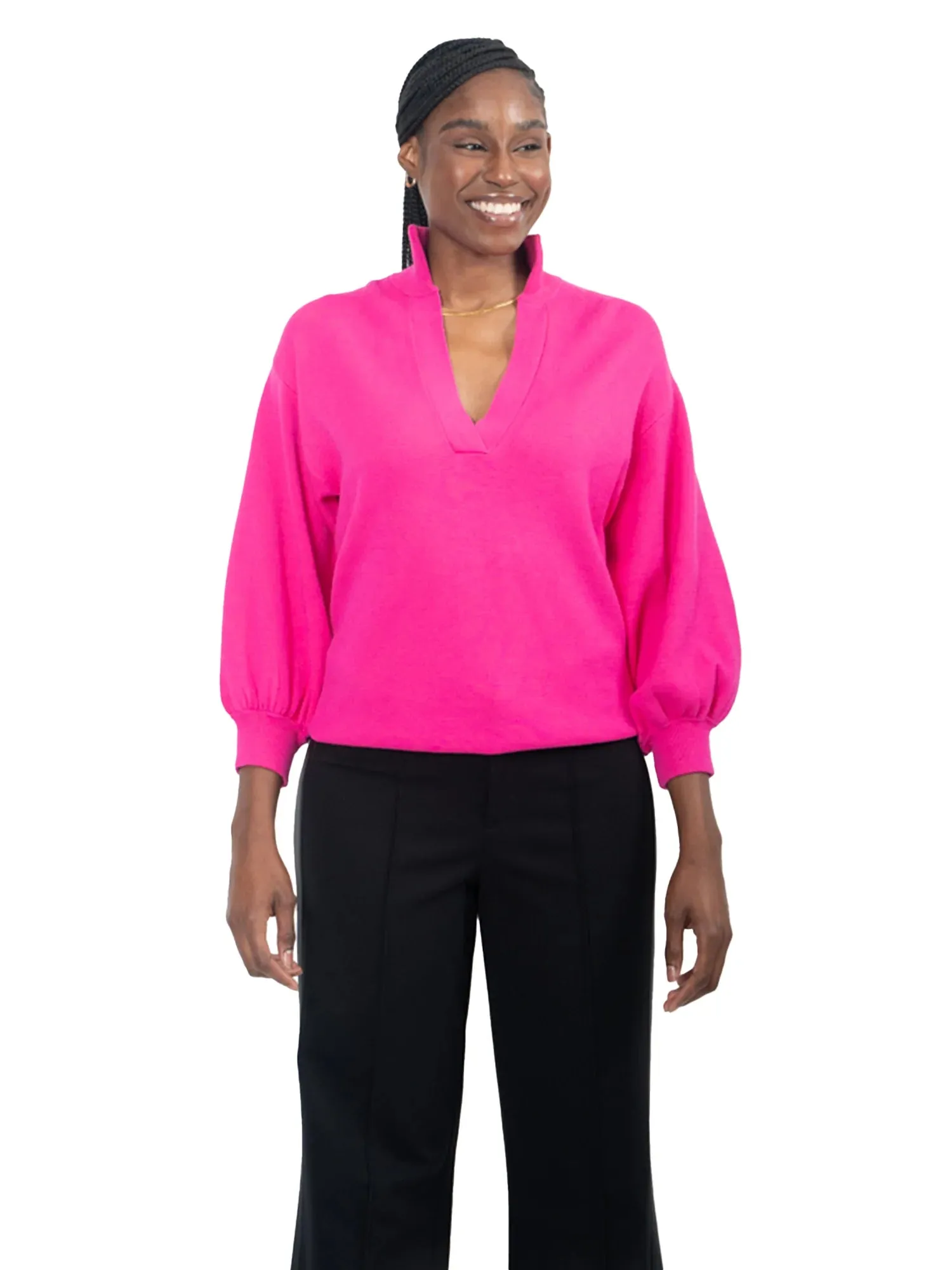 Lolli Sweater-Fuschia Fedora