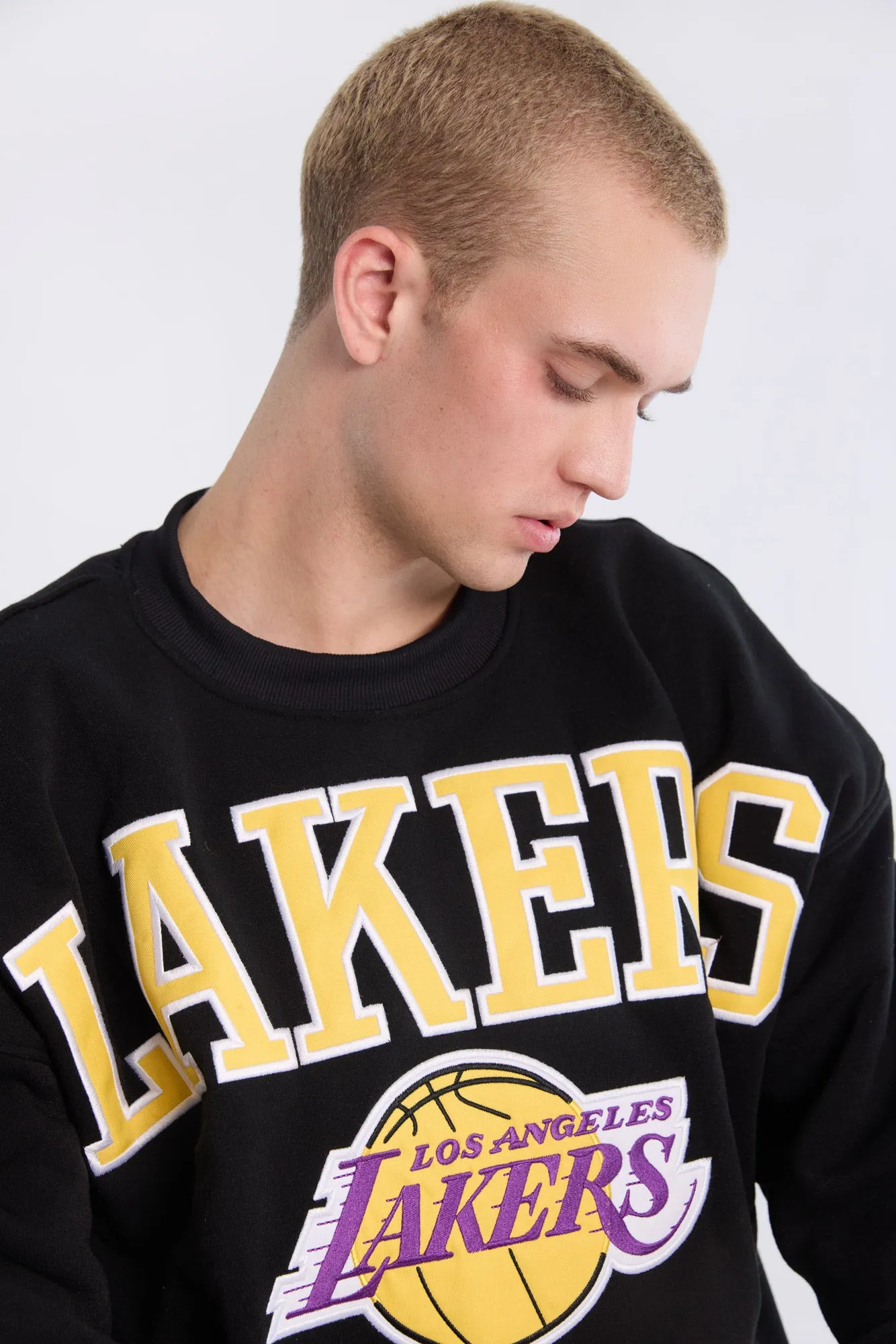 Los Angeles Lakers Graphic Crew Neck Oversized Sweatshirt