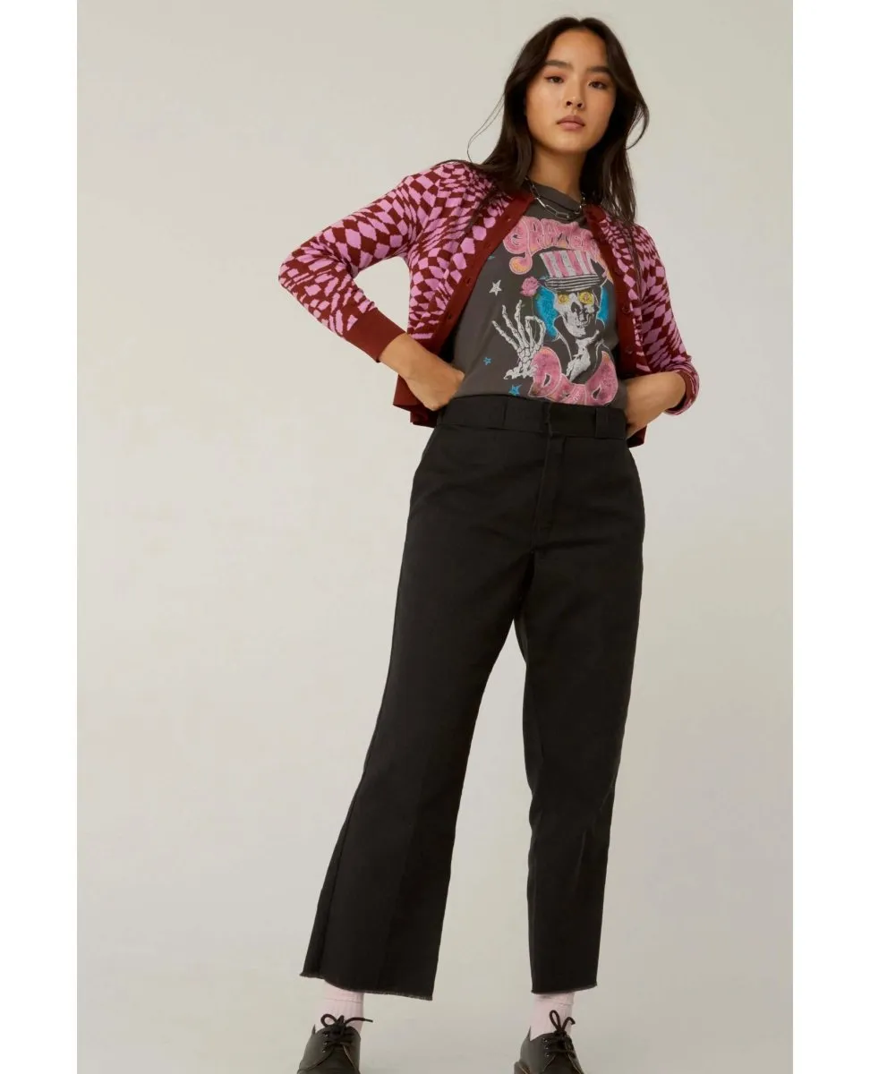 Magenta Wave Fitted Cardigan Restocked