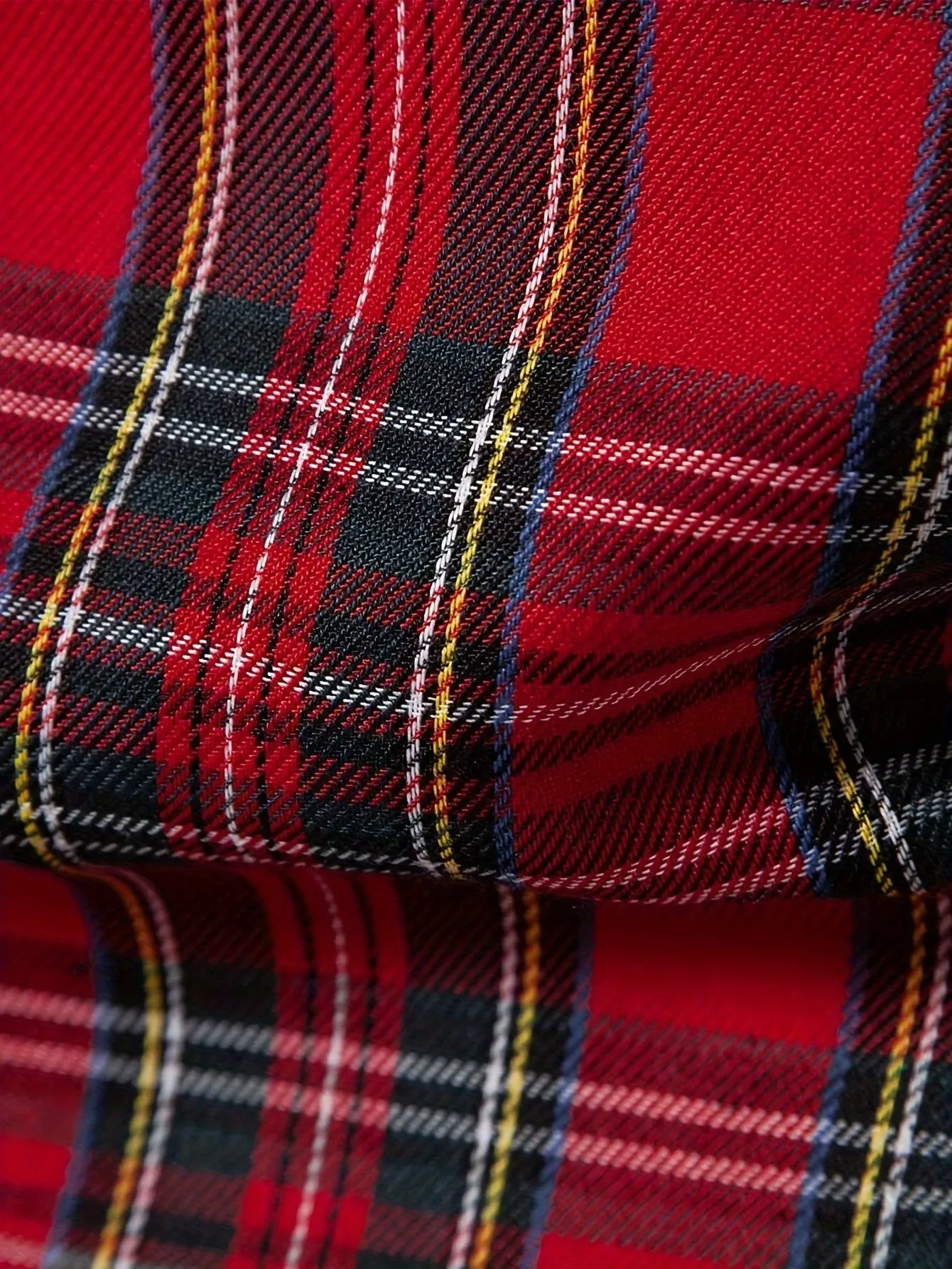 Men's Classic Design Plaid Pattern Dress Shirt