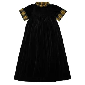 Mini Nod Velvet Turtleneck Maxi Jumper Black/Yellow